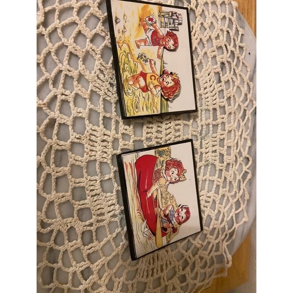vintage 1990s Campbell's Soup Kids refrigerator magnet